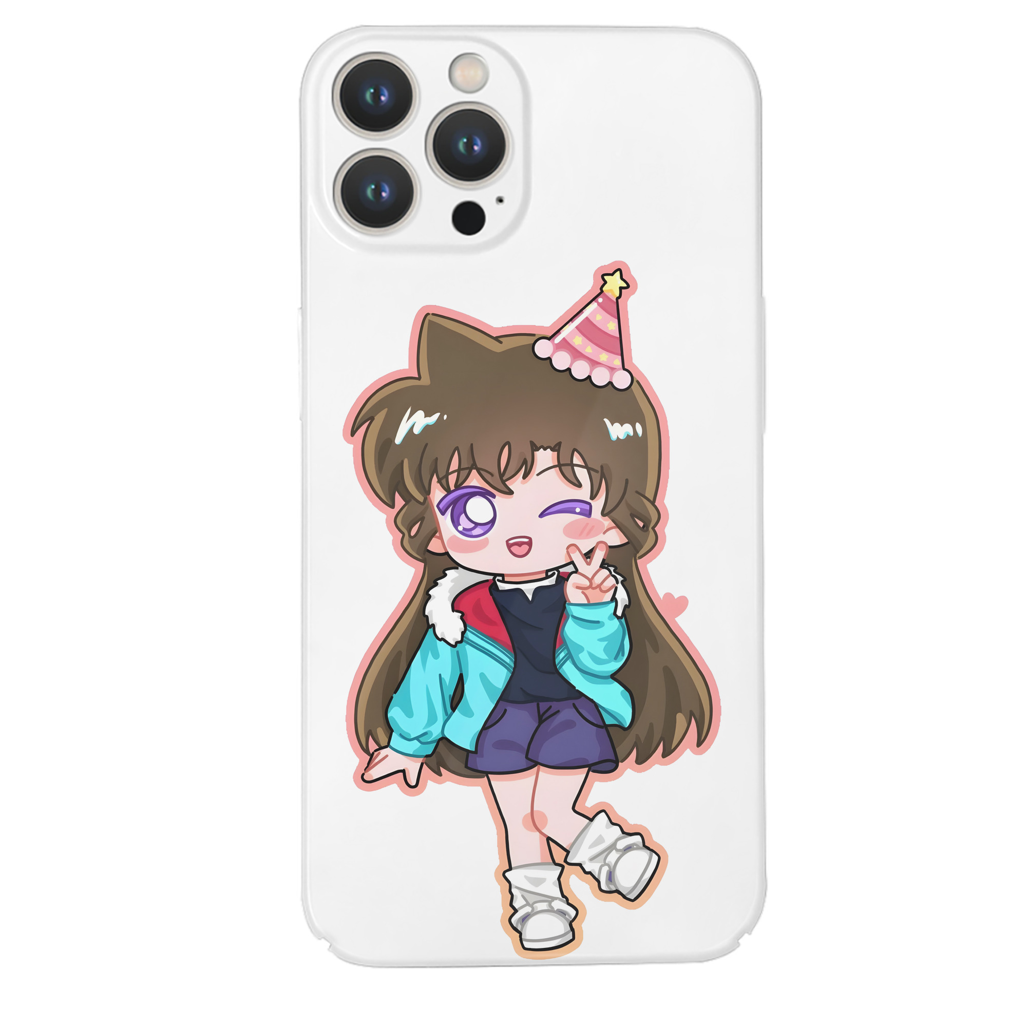 （画像用） 名探偵コナン 毛利 蘭 もうり らん、モーリ ラン Detective Conan Rachel Moore 【iPhone 14シリーズ対応】ハードケース
